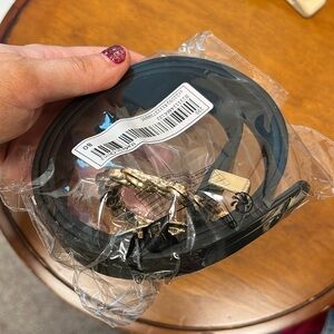 Brand New Black SHEIN Belt Size Small with Gold